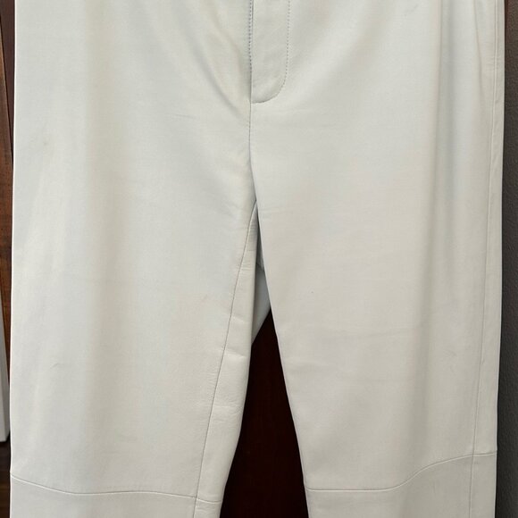 Dana Buchman White Leather pants - size 6 - Picture 10 of 14